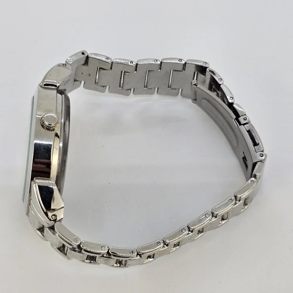 Men's Analog Watch‎ 40MM Black Dial Gray Bracelet Band 7